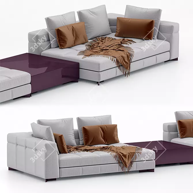 Minotti Blazer Sofa 3D model image 3