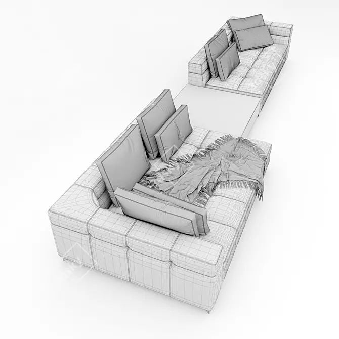 Minotti Blazer Sofa 3D model image 6