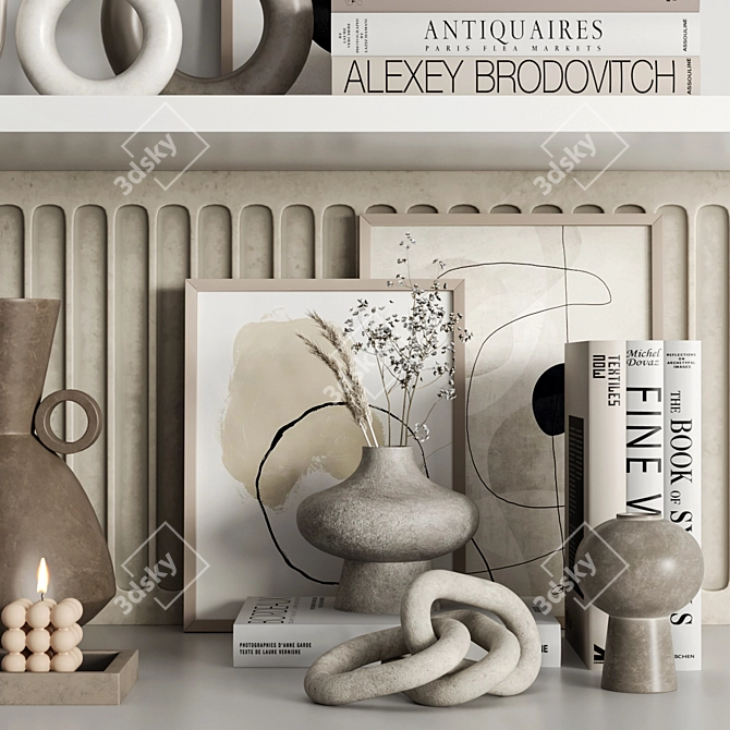 Elegant Decor Set | High Quality & Versatile 3D model image 6