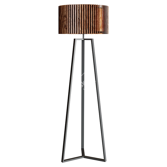 Wooddi Rotor Floor Lamp 3D model image 1