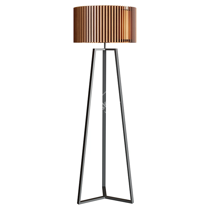 Wooddi Rotor Floor Lamp 3D model image 2