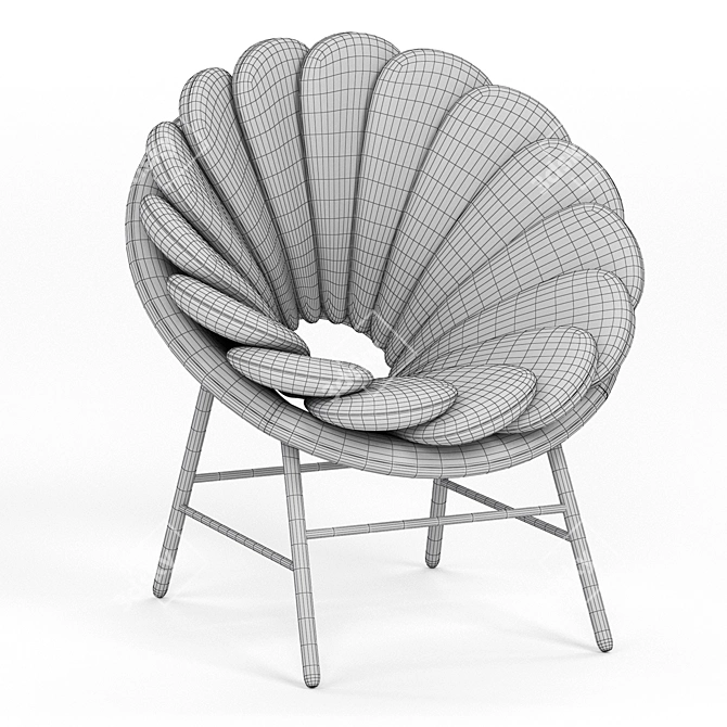 Elegant Quetzal Armchair: By Missana 3D model image 5