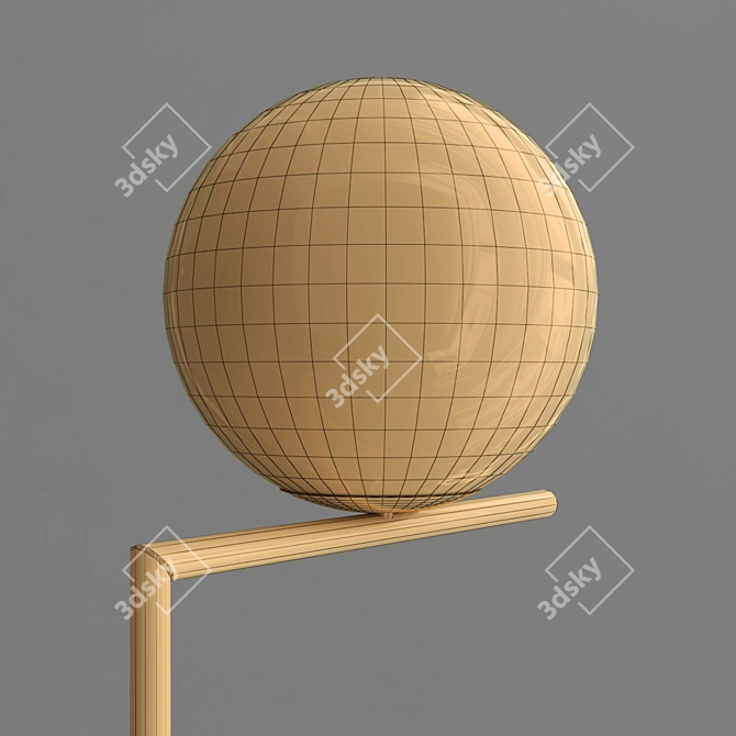 Contemporary IC Floor Lamp 3D model image 2