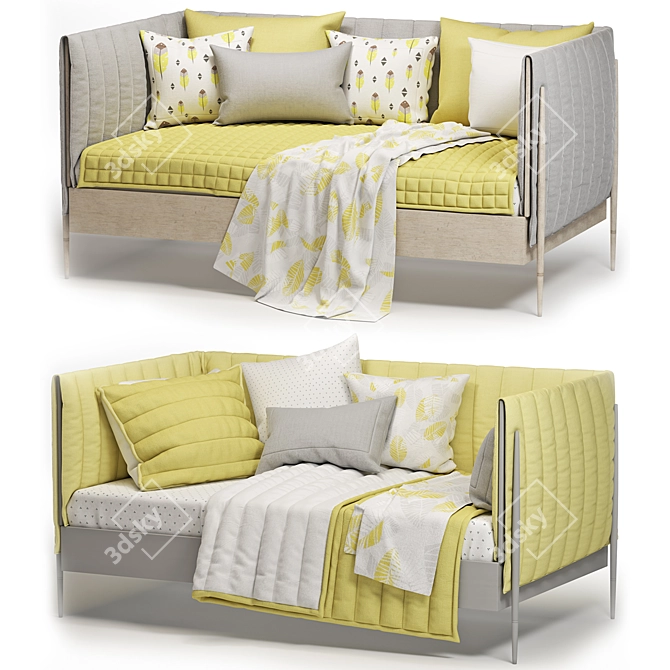 Chadlee Daybed: Sleek, Stylish, & Functional 3D model image 1