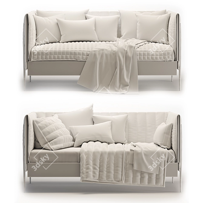 Chadlee Daybed: Sleek, Stylish, & Functional 3D model image 4