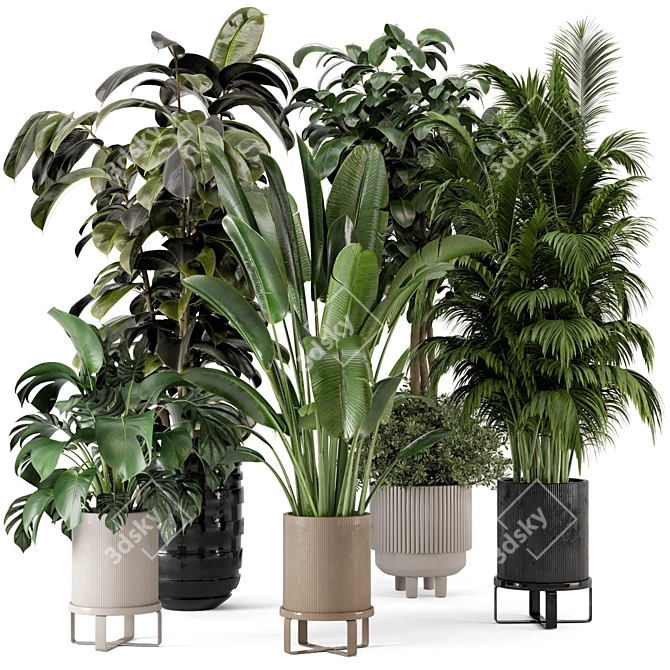 Ferm Living Bau Pot Large - Set 548: Indoor Elegance 3D model image 1