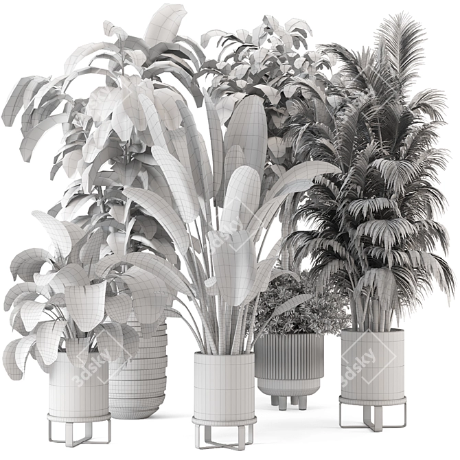 Ferm Living Bau Pot Large - Set 548: Indoor Elegance 3D model image 7