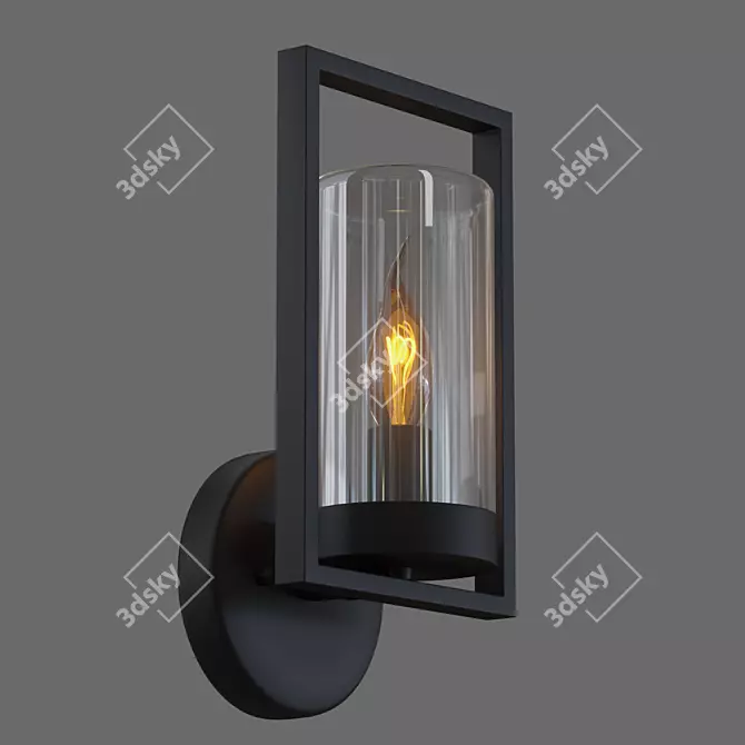 Nispen Outdoor Wall Light 3D model image 1