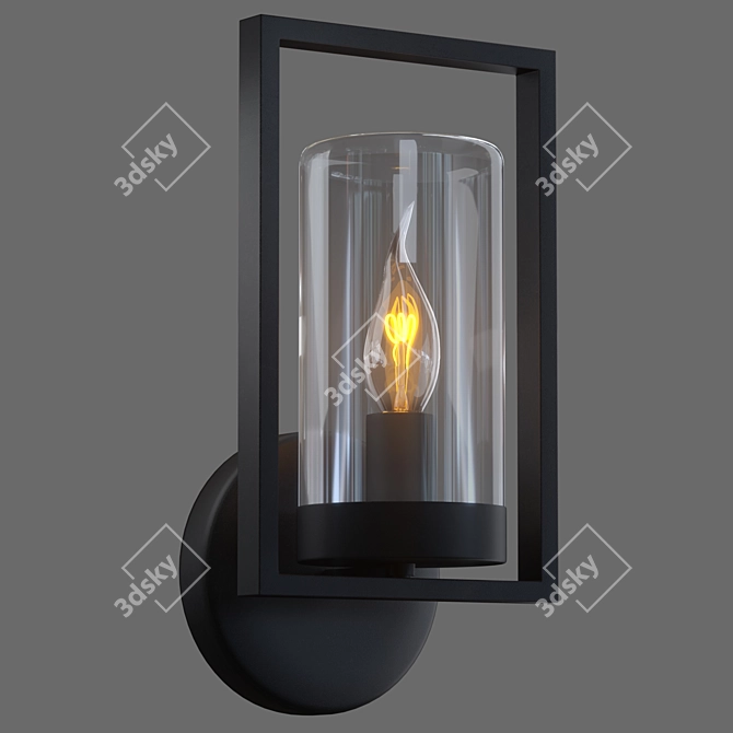 Nispen Outdoor Wall Light 3D model image 2