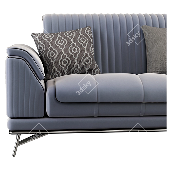 Luxurious Magnum Sofa Set | Elegant Design | High-Quality Fabric 3D model image 4