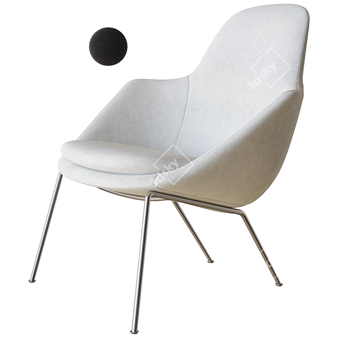 Modern Dot Armchair by Tacchini 3D model image 1