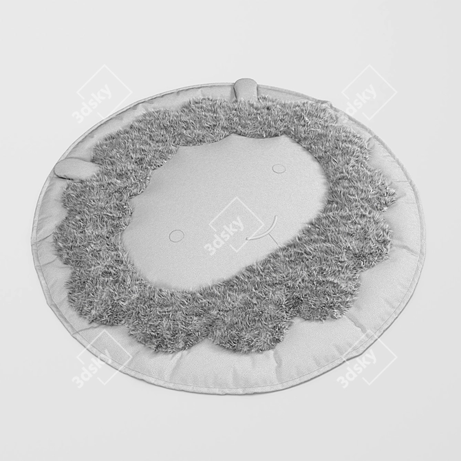 Cozy Sheep Rug 3D model image 2