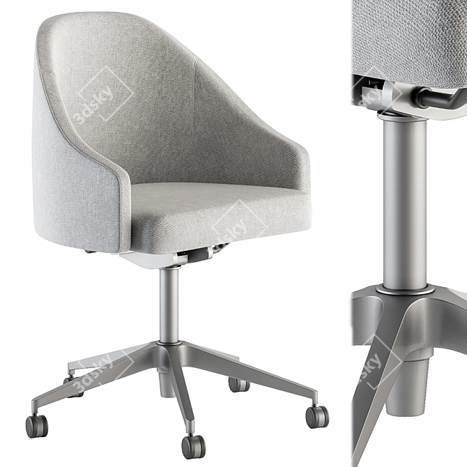 ErgoBlend Office Chair Set 3D model image 3