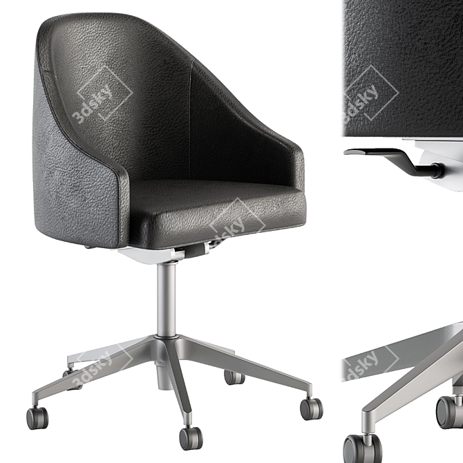 ErgoBlend Office Chair Set 3D model image 5