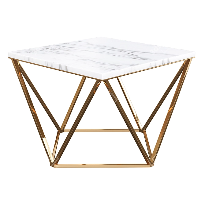 Sleek Minimalist Center Table 3D model image 1