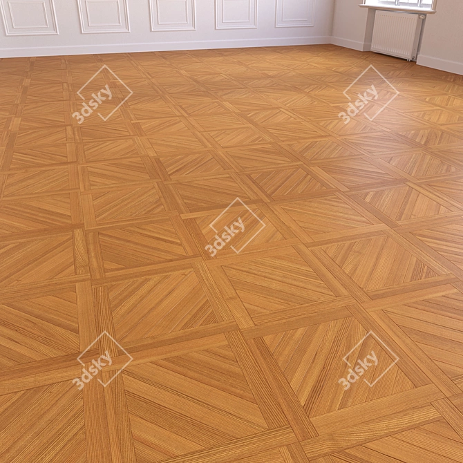 3D Parquet Flooring Model 3D model image 5