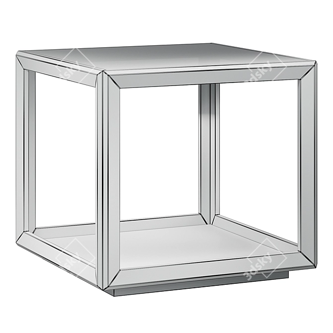 Elite Silver Coffee Tables: Stylish & Functional 3D model image 4