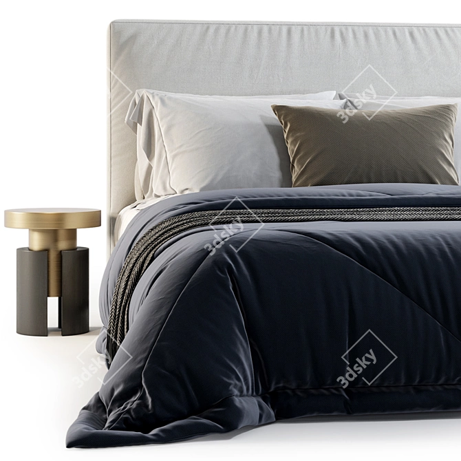 Elegant Minotti Andersen Bed No.2- Luxurious Design 3D model image 4