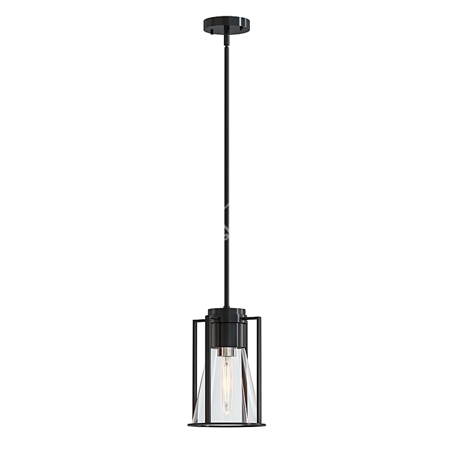 Rustic Refinery Pendant Light 3D model image 1