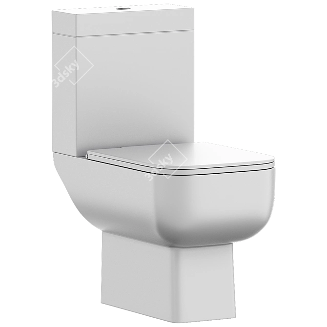 RAK Series 600 Compact Toilet 3D model image 1