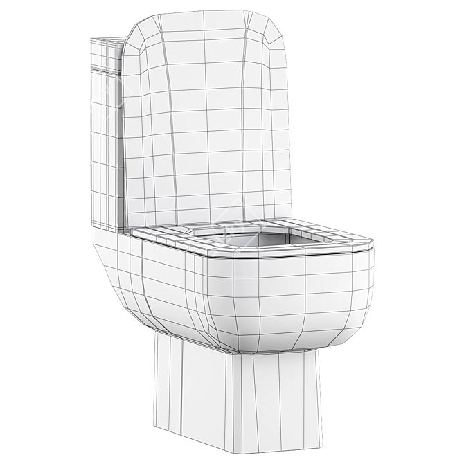 RAK Series 600 Compact Toilet 3D model image 4
