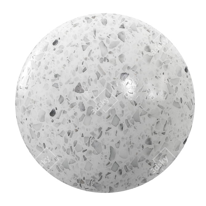 Euval Terrazzo 19 - PBR Seamless Material 3D model image 1
