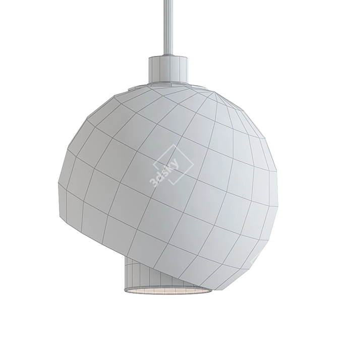 Modern Tokyo Ceiling Light 3D model image 2