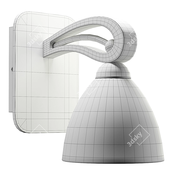 Gracia Vigo Wall Lamp: Elegant Country Style 3D model image 2