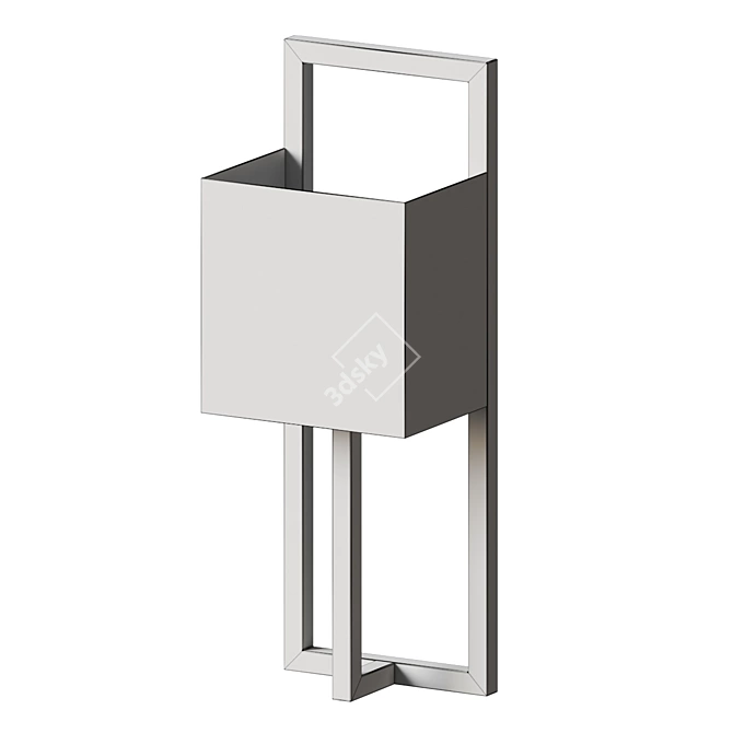 Sleek Symmetry: Linea Wall Sconce 3D model image 3