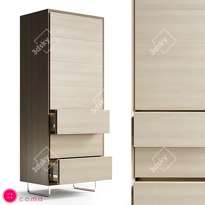 Customizable Wood Veneer TM 013 3D model image 1