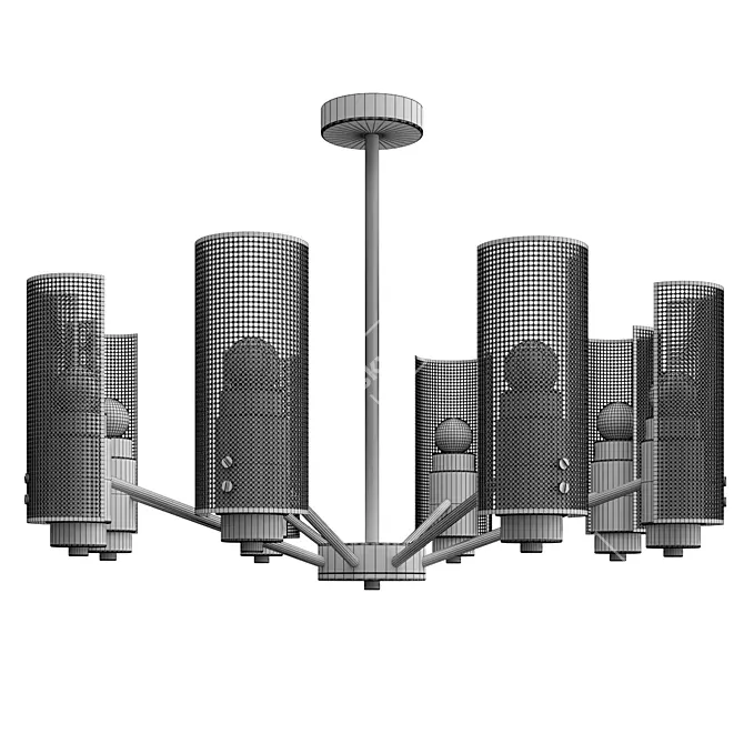 Industrial Loft Chandelier 70139_8 3D model image 3