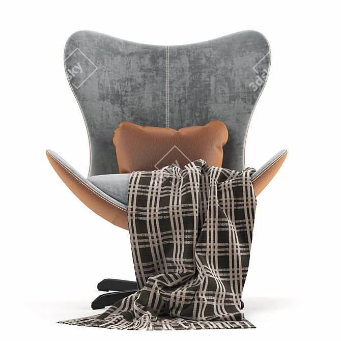 Colligaris Lazy Armchair: The Epitome of Comfort 3D model image 2