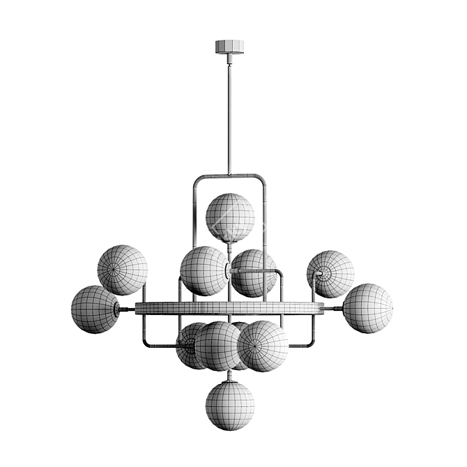 Viaggio Chandelier - Elegant Lighting Centerpiece 3D model image 3