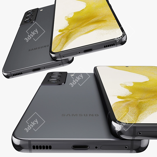 Next-gen Samsung Galaxy S22 3D model image 3