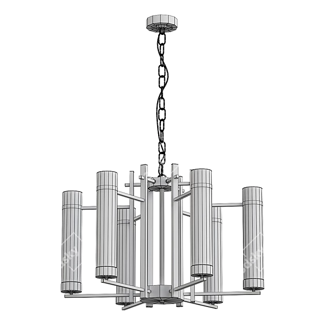 Elegant Art Lamp: Contemporary Design 3D model image 2
