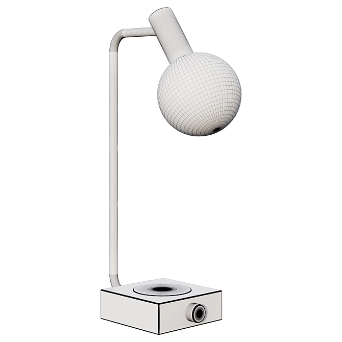 Sleek Wireless Charging Task Lamp 3D model image 2