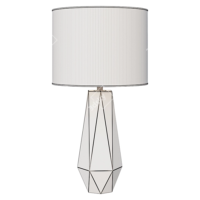 Elegant Marble Work Lamp 3D model image 2