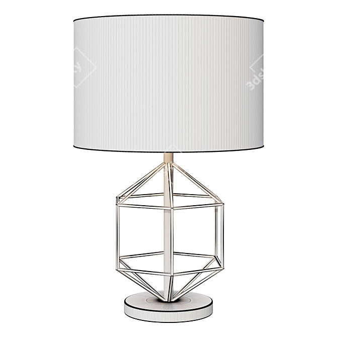 Sleek Geo Work Lamp 3D model image 2