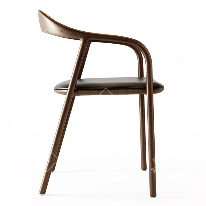 Elegant Neva Chair: Artisan's Masterpiece 3D model image 2