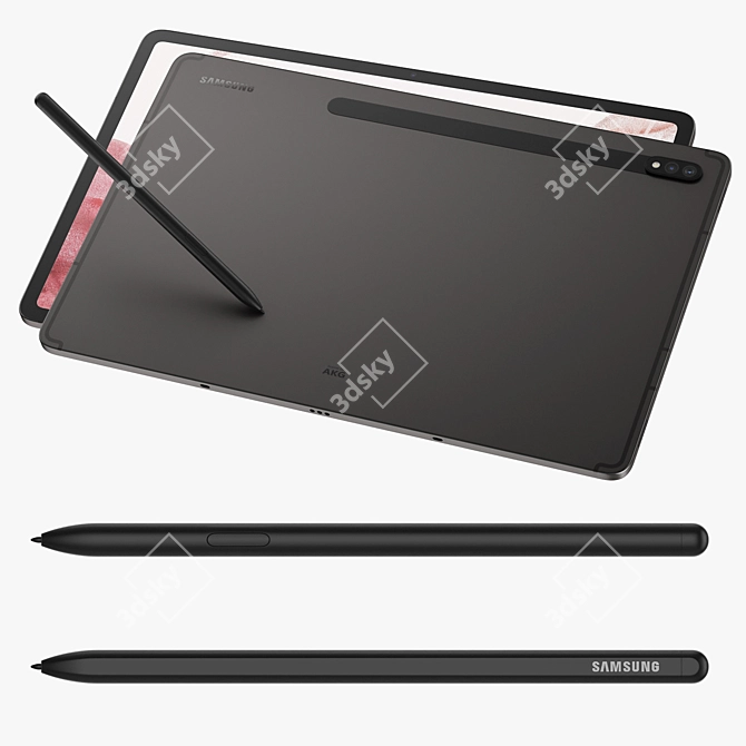 Samsung Galaxy Tab S8 Plus - Powerful and Stylish Tablet 3D model image 2