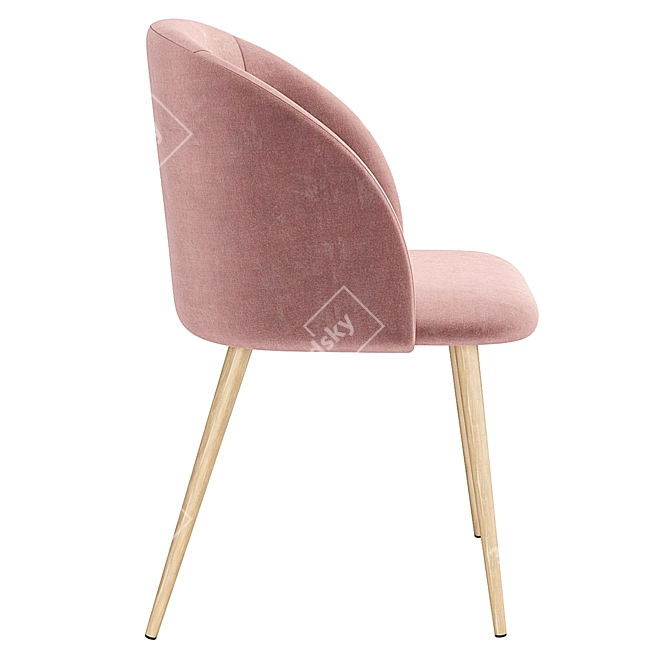 Elegant Deephouse Toulon Dining Chair 3D model image 3