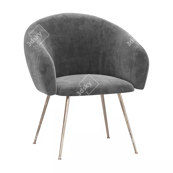 Courchevel Chair: Sleek and Stylish Seating 3D model image 2