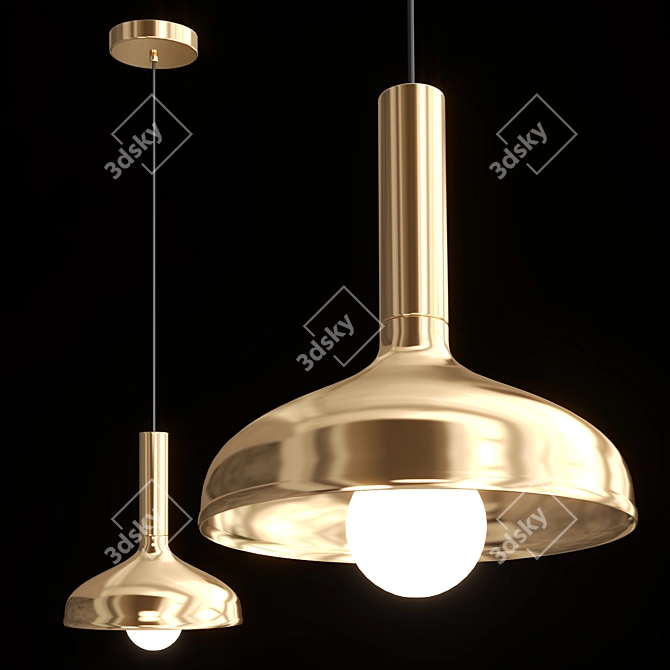 Minimalistic Lucio Pendant Light 3D model image 1