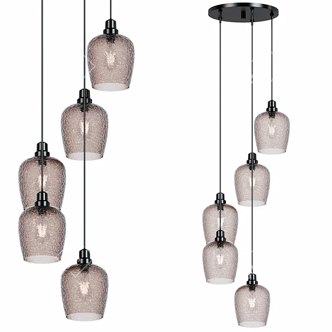 AARUSH Cluster Pendant Light 3D model image 1