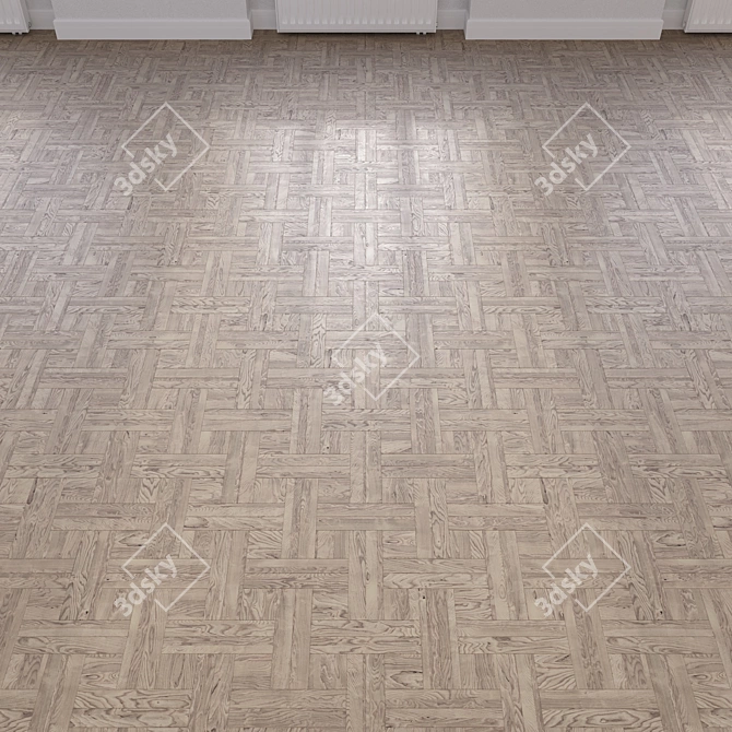 Luxury Parquet Flooring: 3D Model 3D model image 4