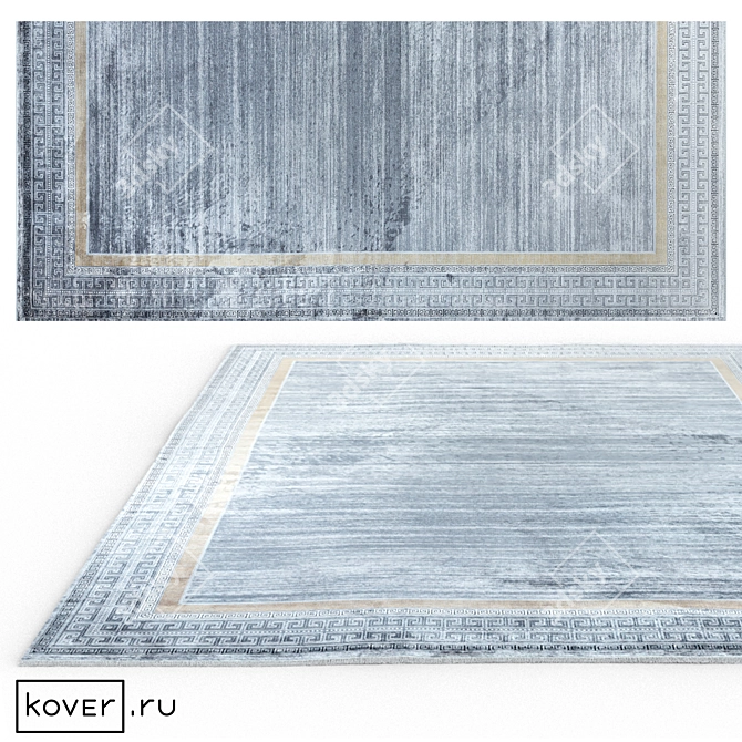 Title: Art De Vivre Cabinet Rugs: Modern Graphic Pattern 3D model image 1