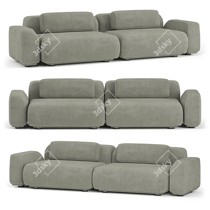 Elegant and Comfortable Boden Sofa 3D model image 1