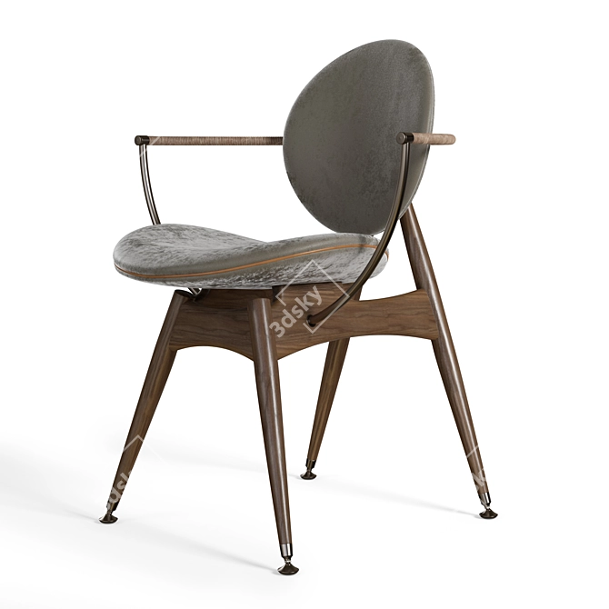 Elegant Circle Dining Chair: Overgaard & Dyrman 3D model image 18