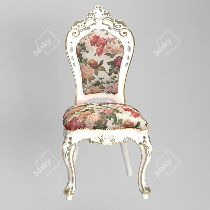 Classic Style Chair: 500x500x1100 3D model image 3