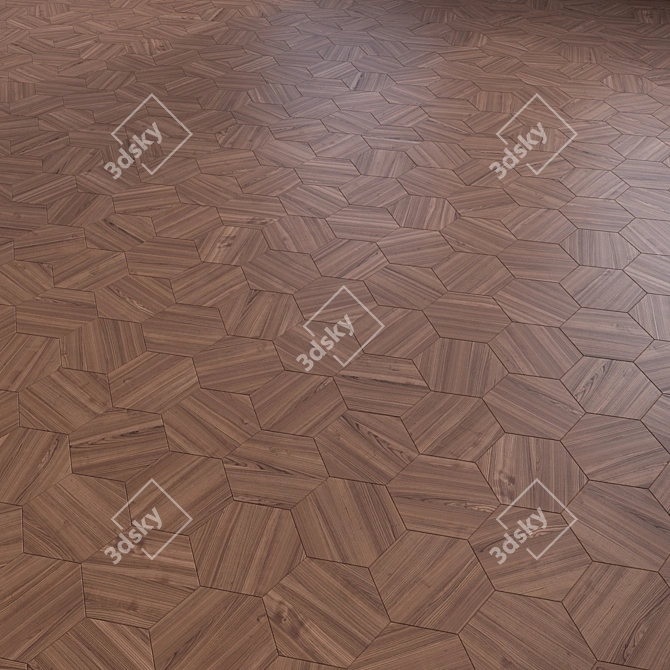 Title: 3D Parquet Flooring Module | High-Quality 3D model image 3